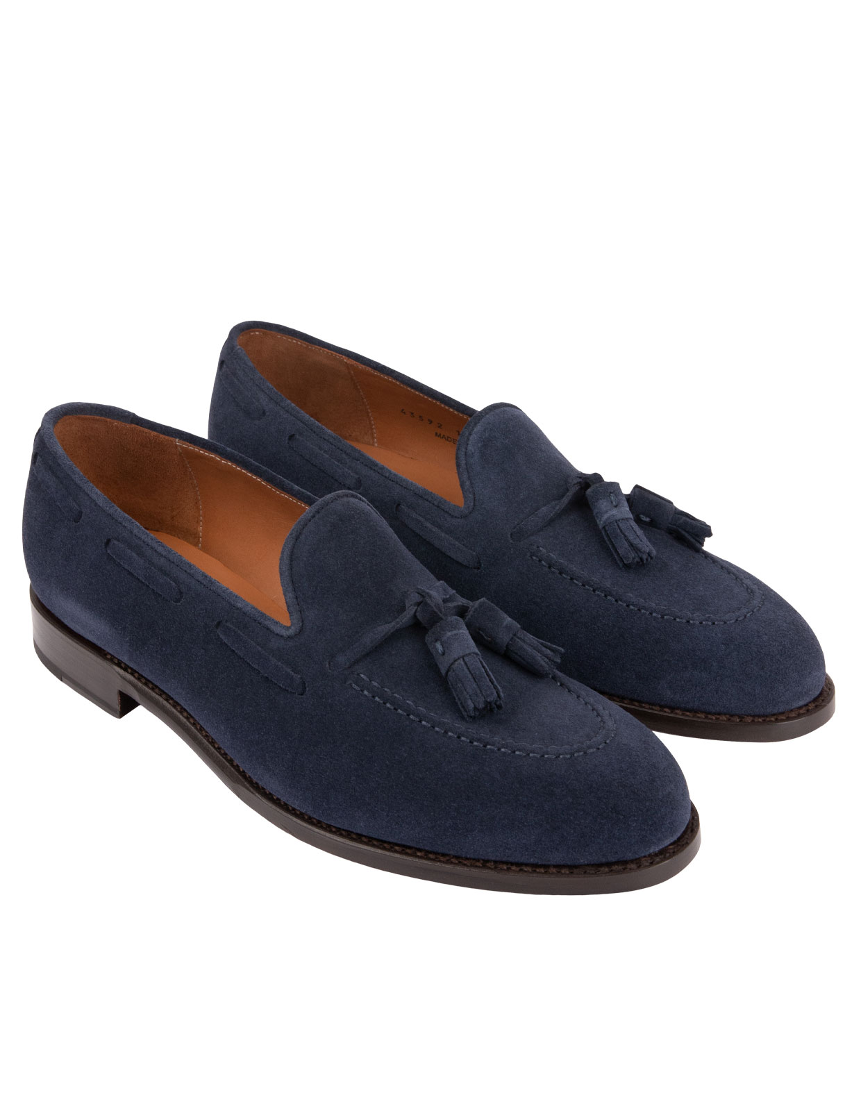 Tassel Loafers Mocka Blå