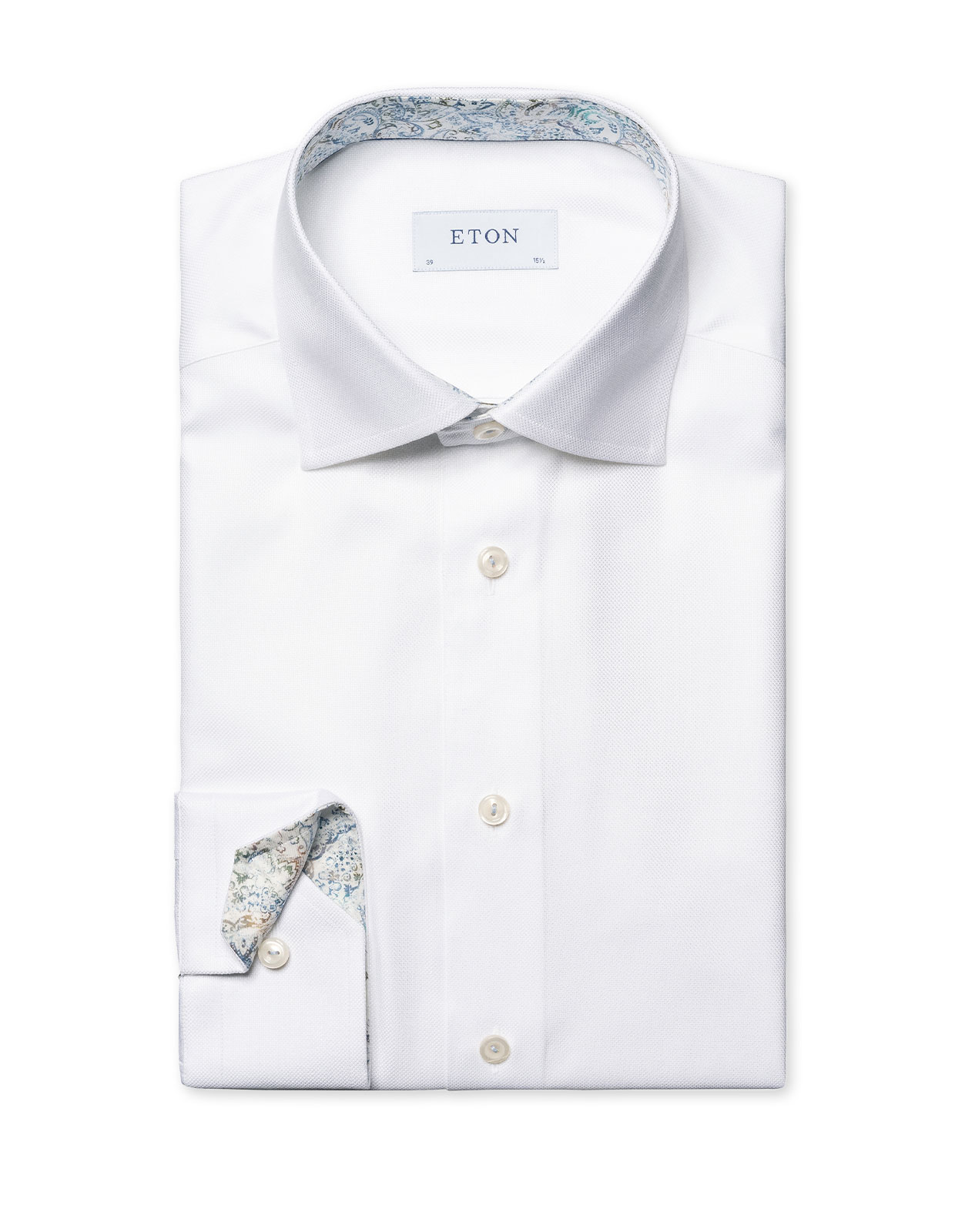 Slim Fit Skjorta Oxford Vit