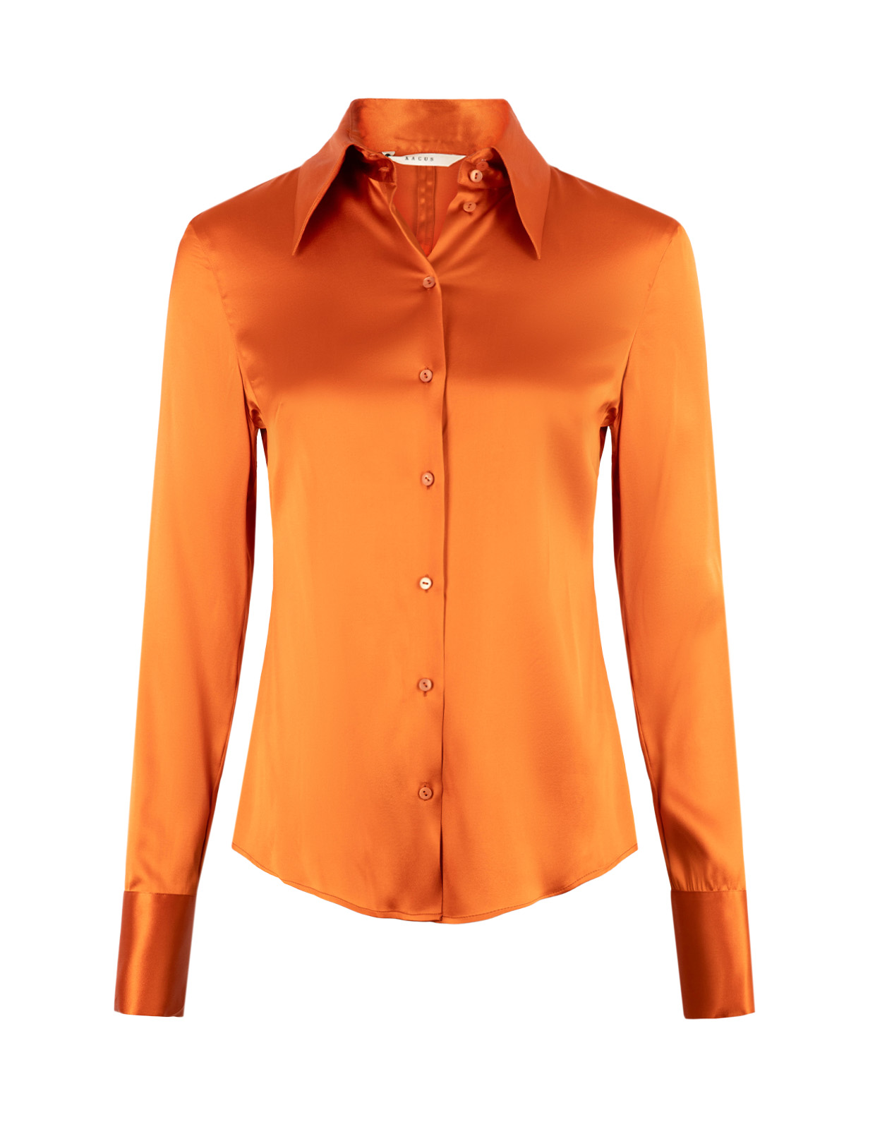 Gaia Blus Siden Orange